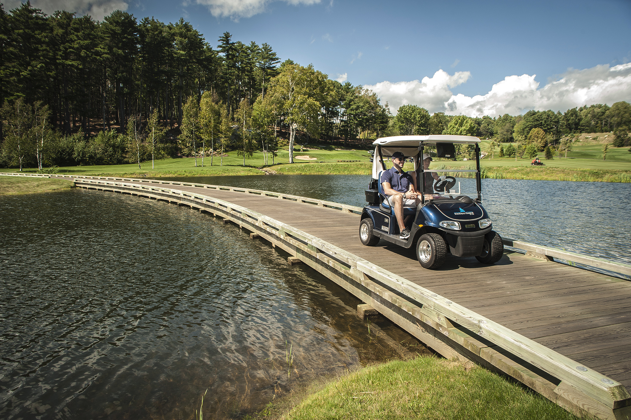 Golf cart on bridge (Copy)