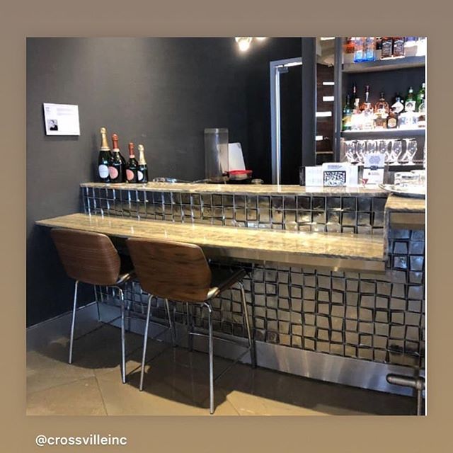 Beautiful bar installation our exclusively designed product Sideview for @crossvilleinc