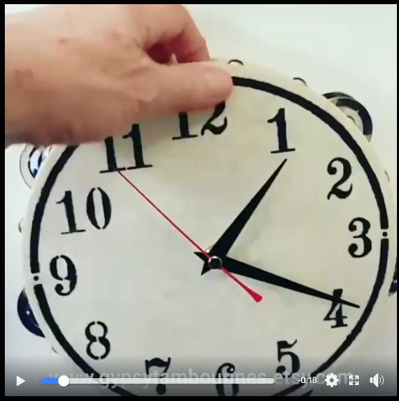 Lynda's Tmbourine Clock