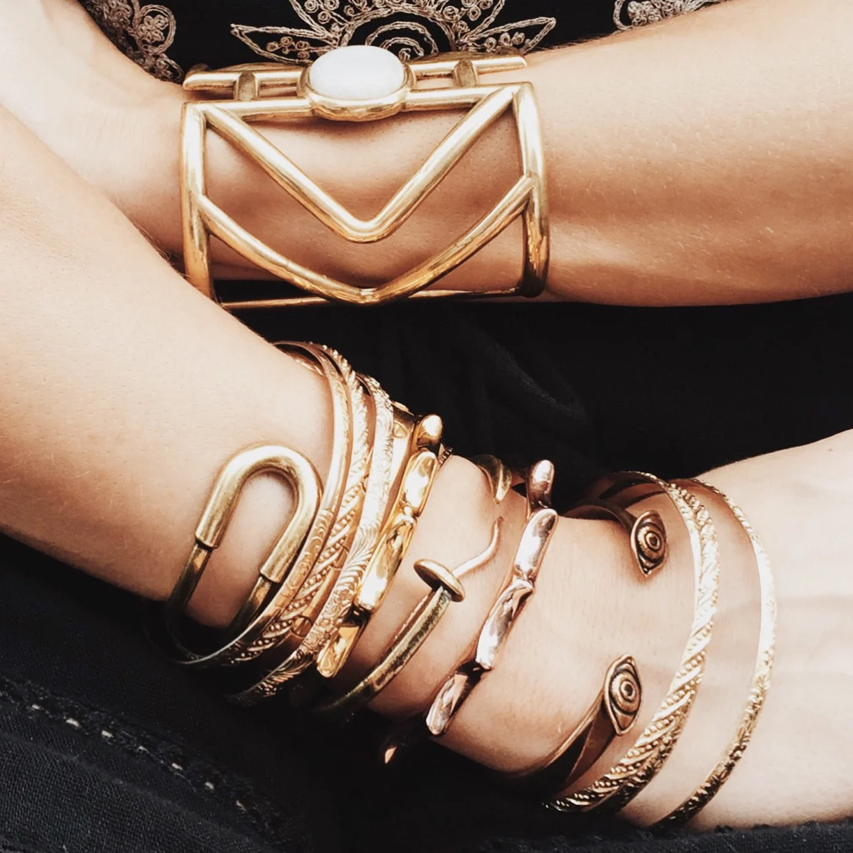 bracelet stack pamela love