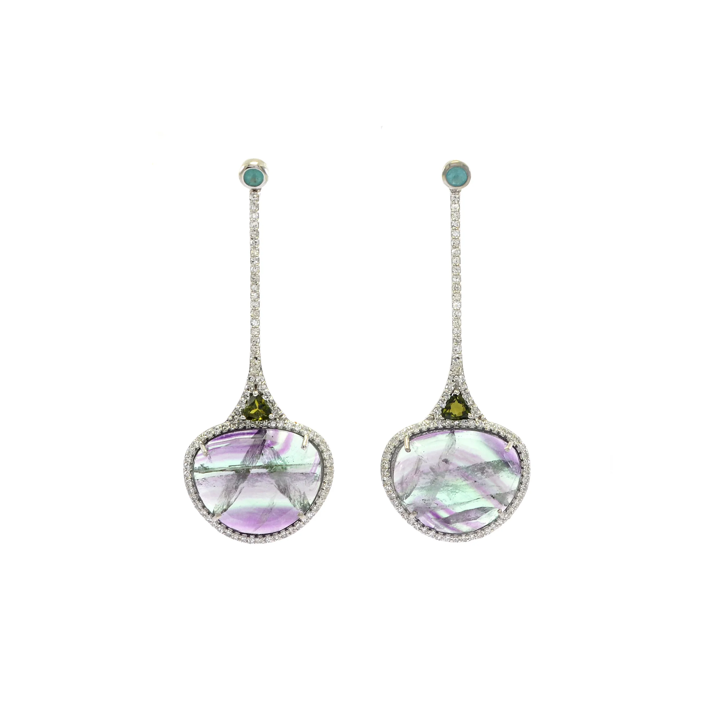Mixed Gemstone drops and diamond earrings.jpg