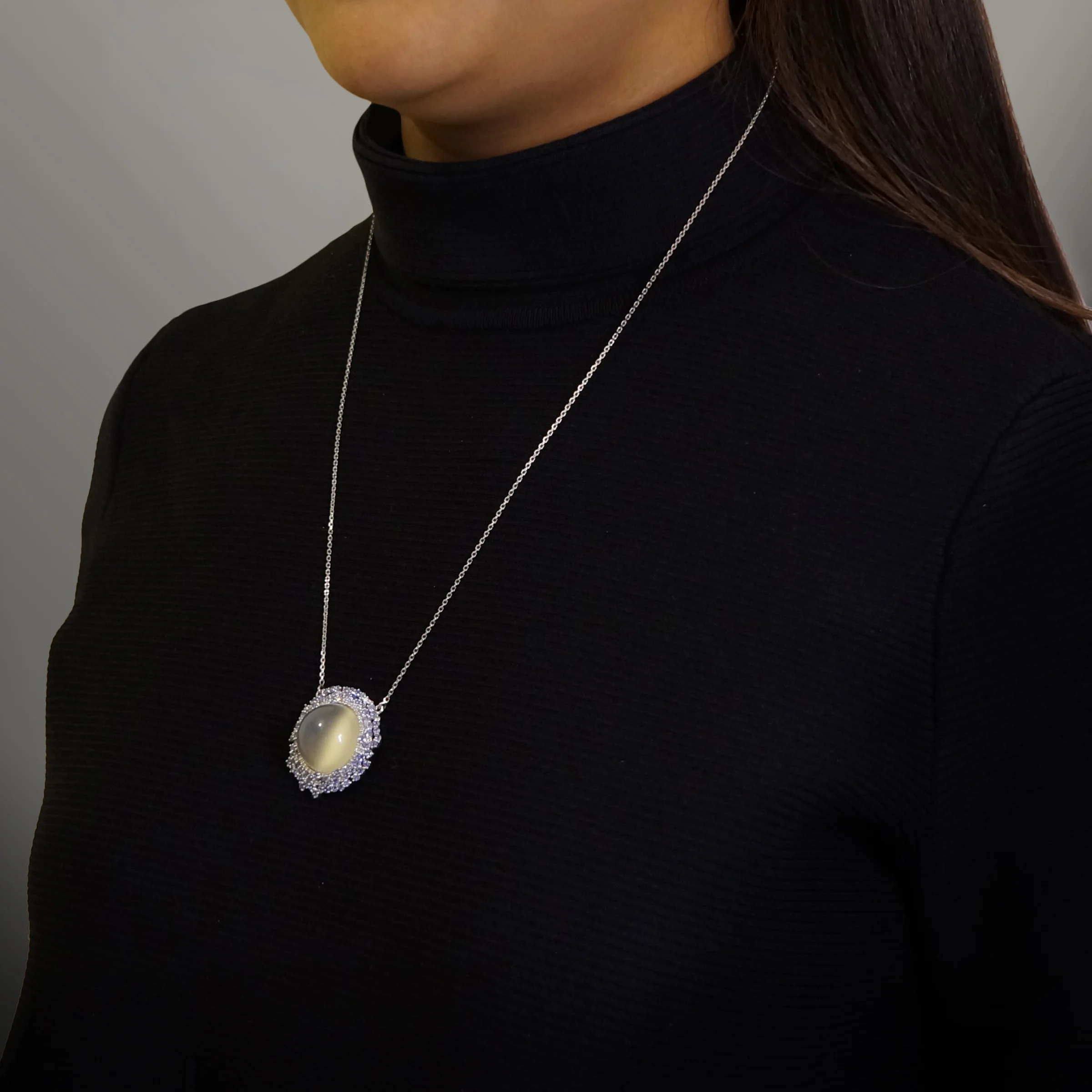Moonstone Tanzanite and Diamond Necklace3.jpg