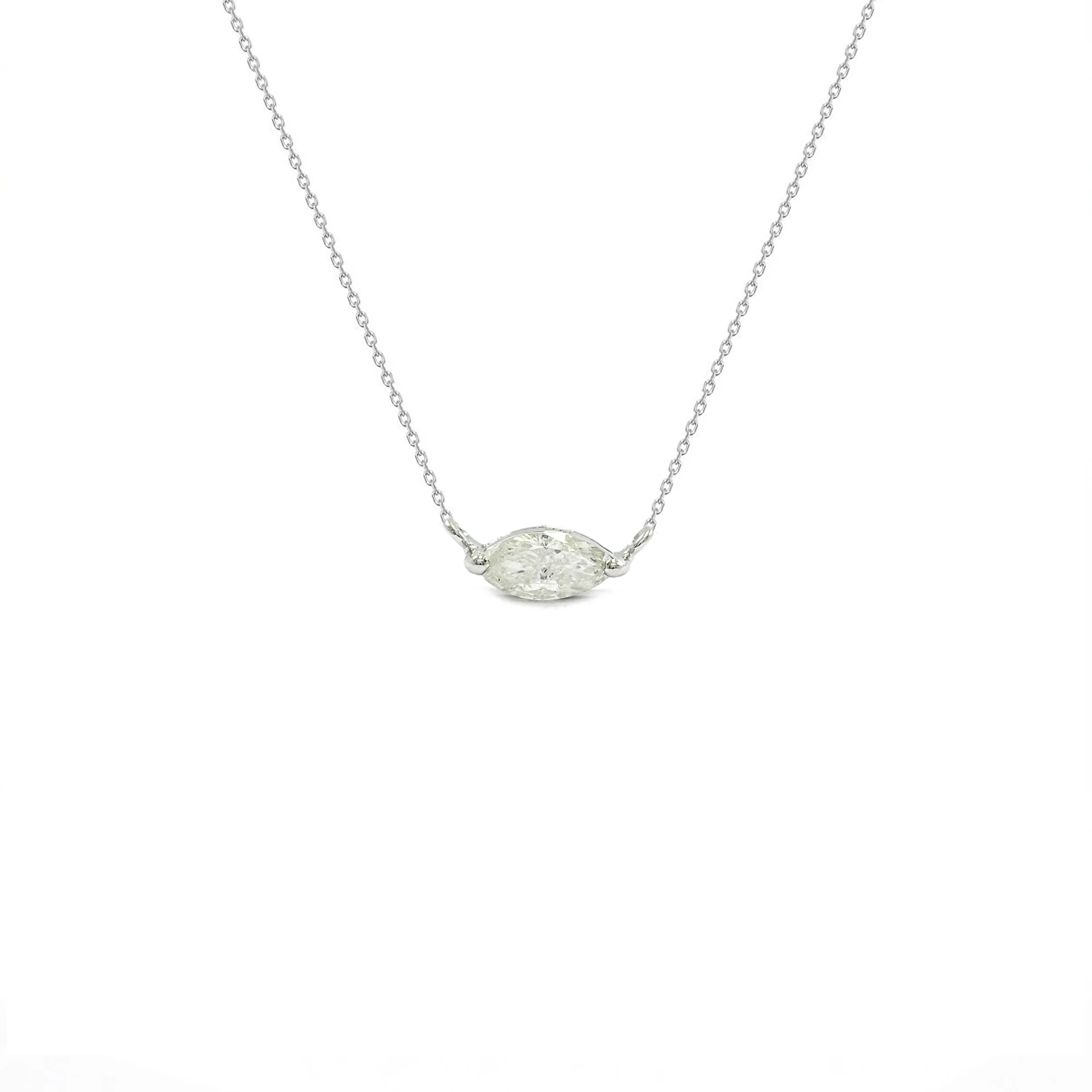 East West Marquise Diamond Solitaire 