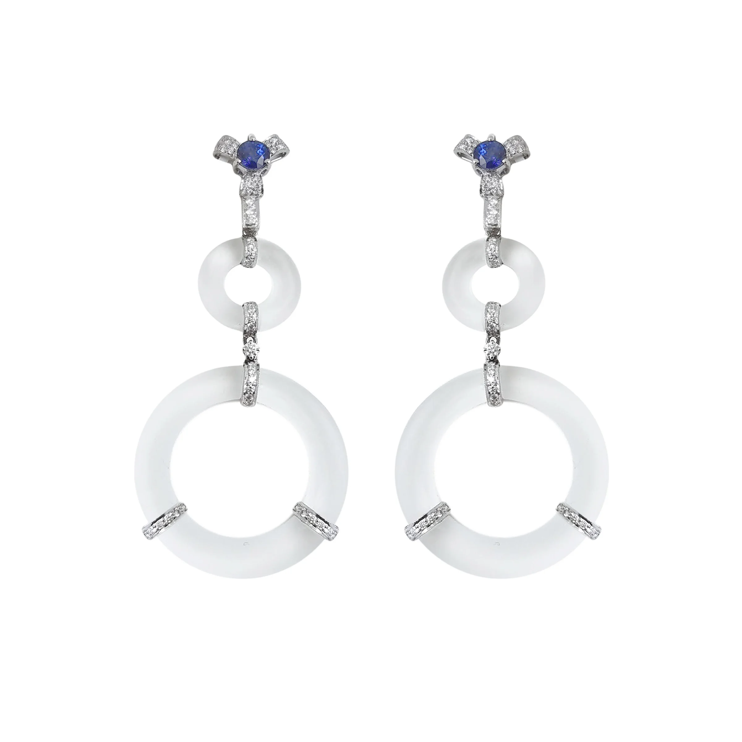 Rock Crystal Blue Sapphire and Diamond Earrings.jpg