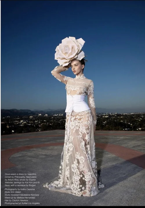 dove cameron white lace dress Dove Cameron is newly engaged, and we're imagining her in a look that's  equal parts classic and edgy. A full A-line silhouette, statement gloves,  and a vintage-inspired lace veil  Do you