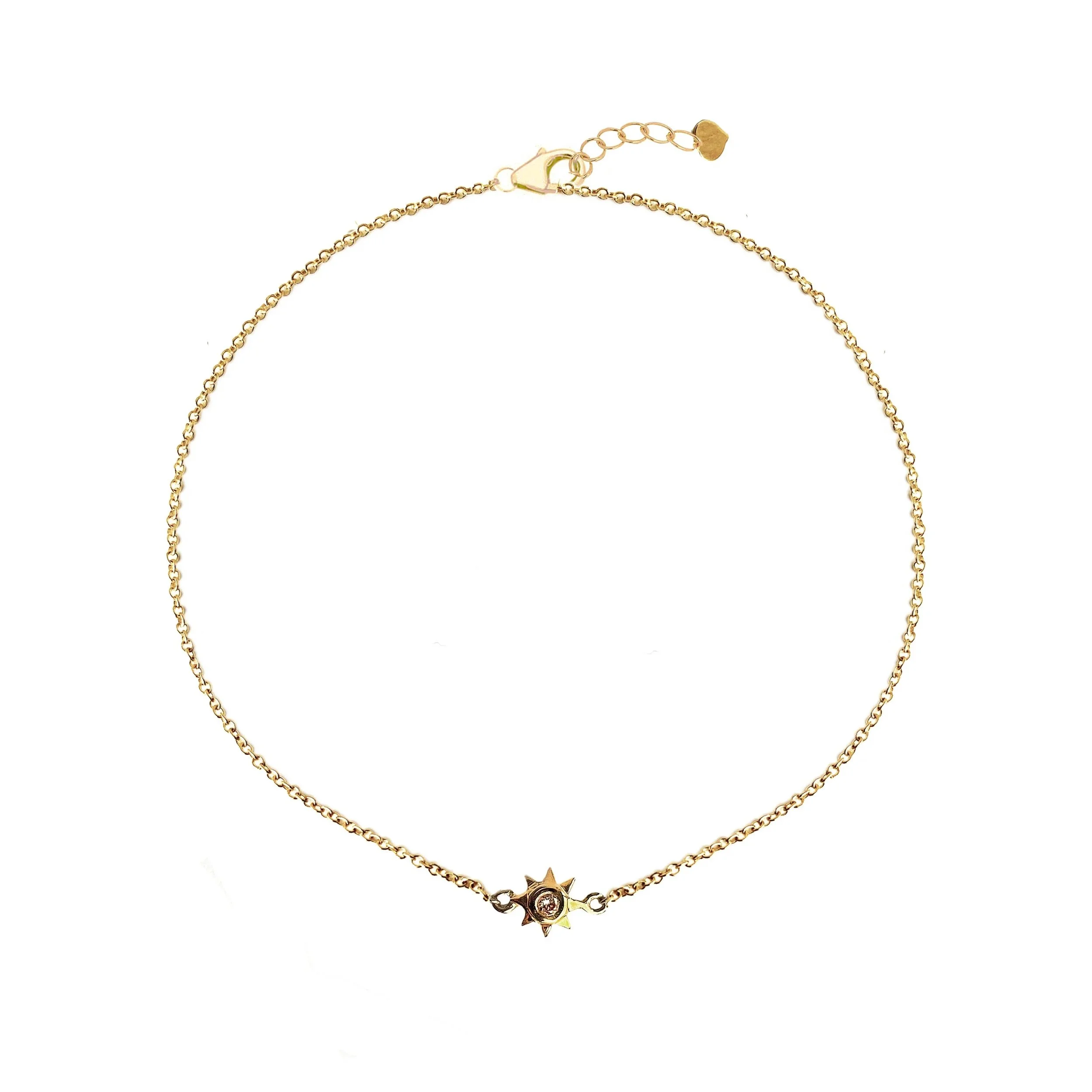 Remembrance Gold and Diamond Sun Bracelet Mini