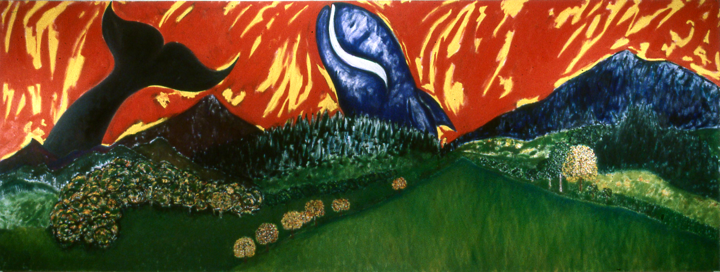 Landscape 1 ; 72x 192; O/C; 1977