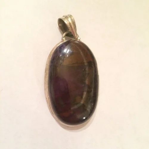 Sterling Silver Sugilite Pendant SQ101 2x1 $125.00