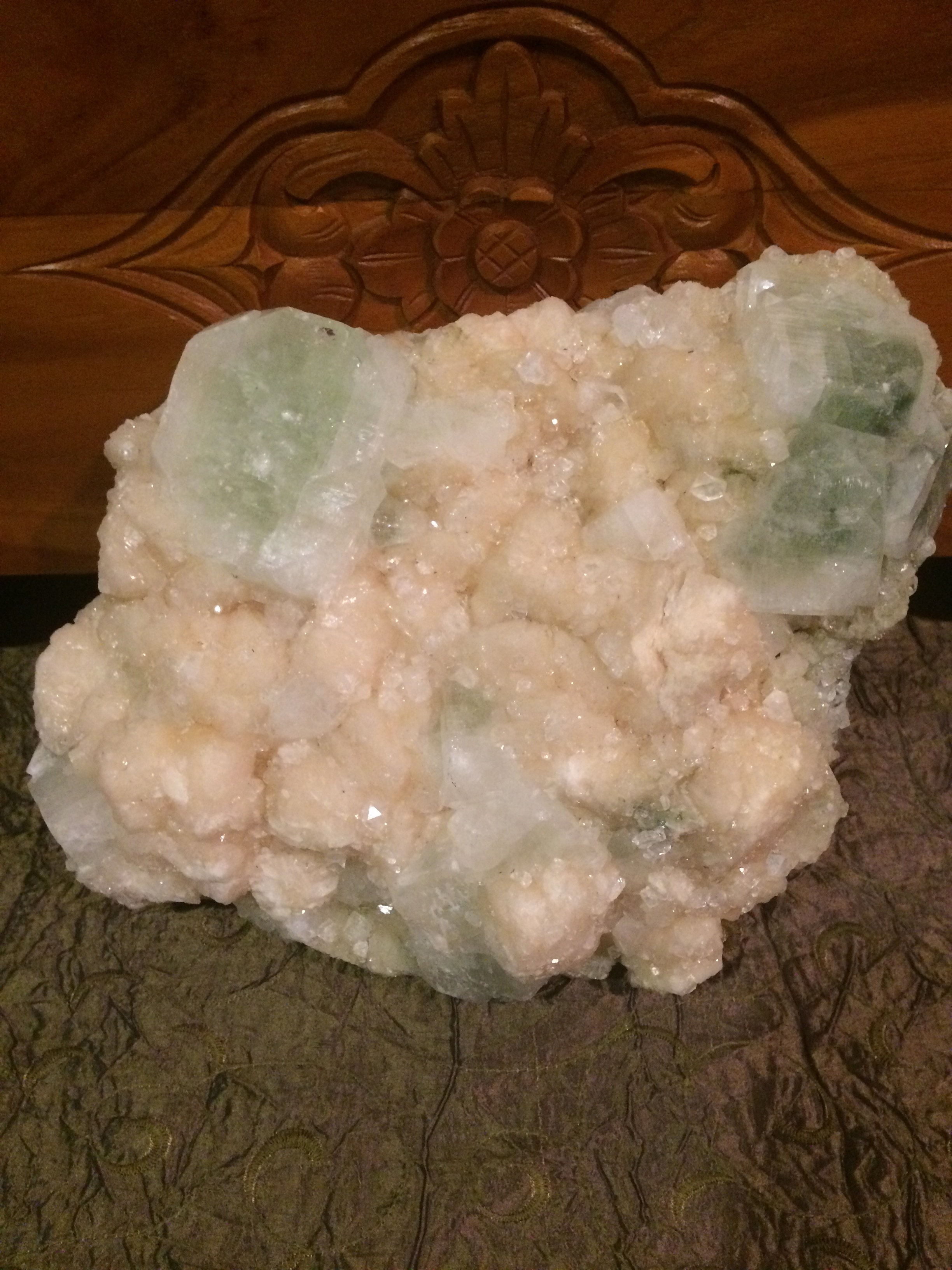 Apophyllite with Stilbite from India SQ17 11x10x4 $650.00