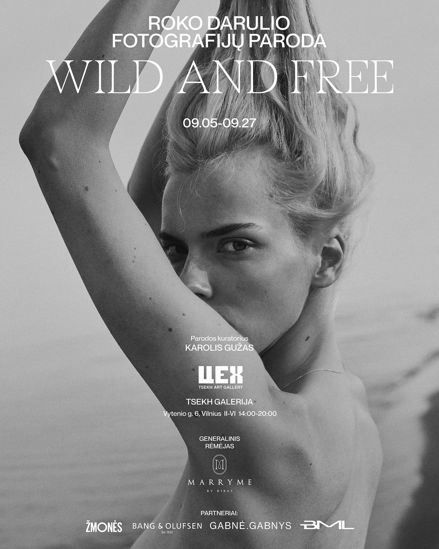 Nekantrauju pagaliau pasidalinti su jumis džiugia žinia &ndash; jau kitą savaitę, rugsėjo 5&ndash;27 dienomis, TSEKH galerijoje (Vytenio g. 6) duris atvers mano autorinė paroda ir bus pristatytas pirmasis mano fotografijų albumas&bdquo;Wild and Free&