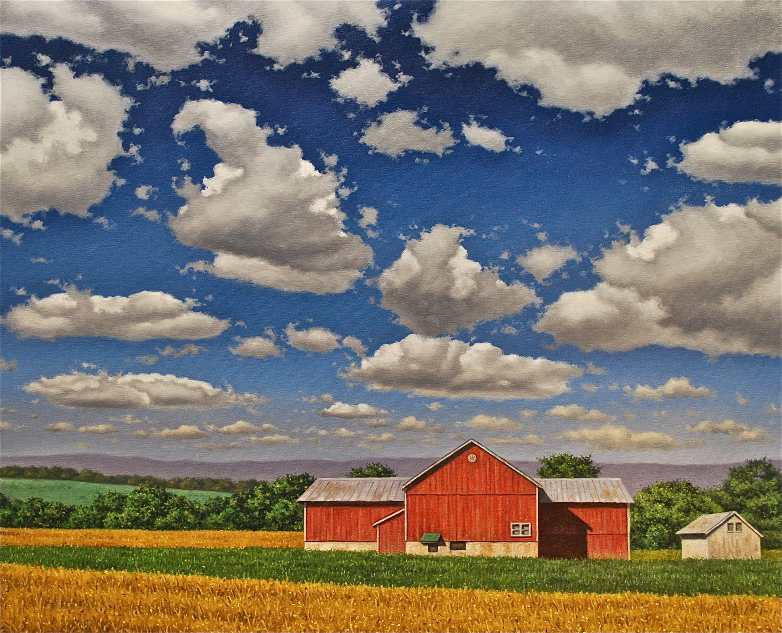 055.over the blue mt 24x30.JPG