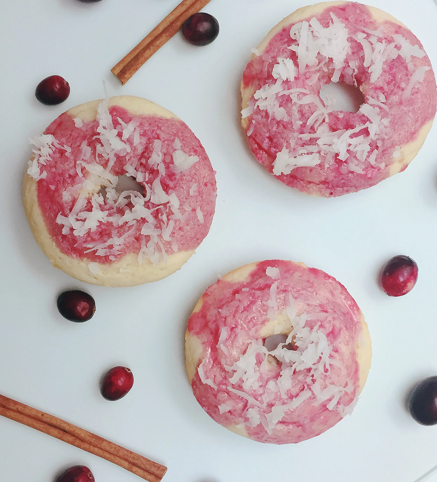 Homemade Cranberry Doughnuts