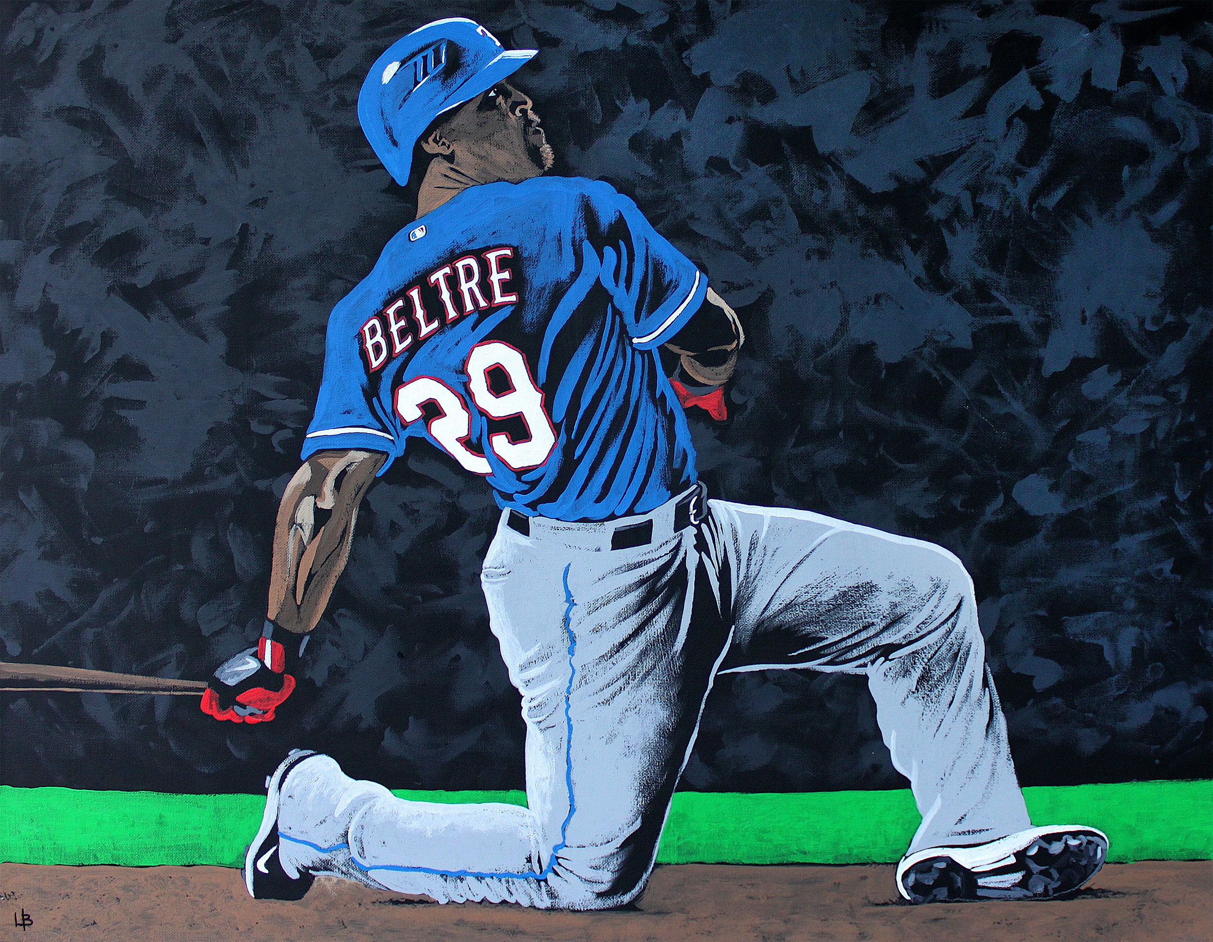 Adrian Beltre Texas Rangers - Painted Christ