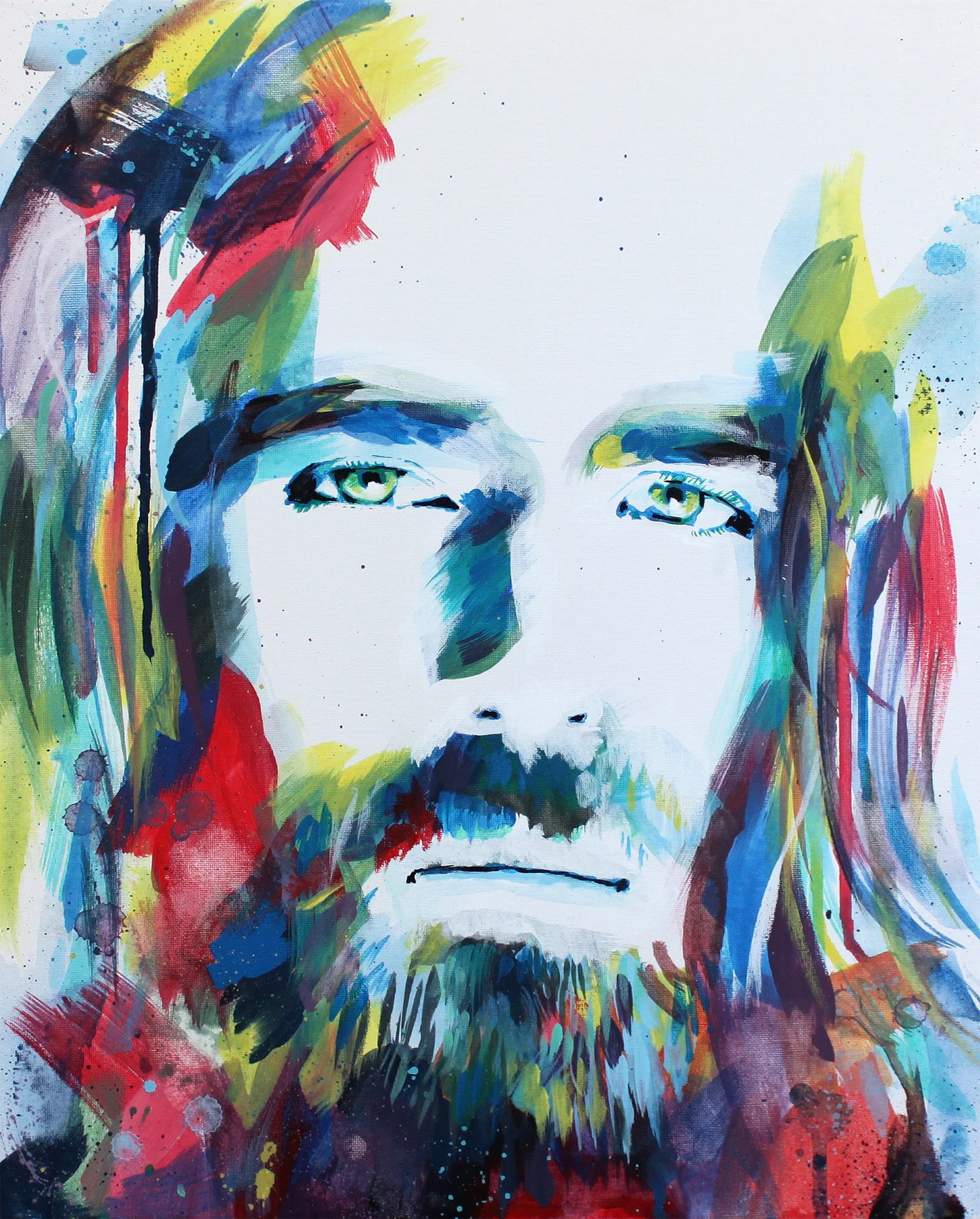 Colorful Creator Painting Of Jesus Christ Painted Christ