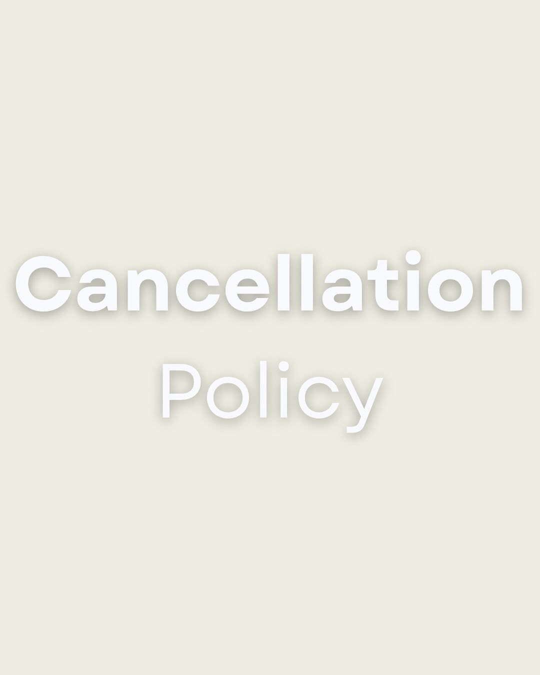 ✨ A little love note from our team! 💌
.
.
.
. We&rsquo;ve seen an increase in last-minute cancellations lately, and as much as we understand that life can be unpredictable, we do need to gently remind you of our 24-hour cancellation policy.

Our day