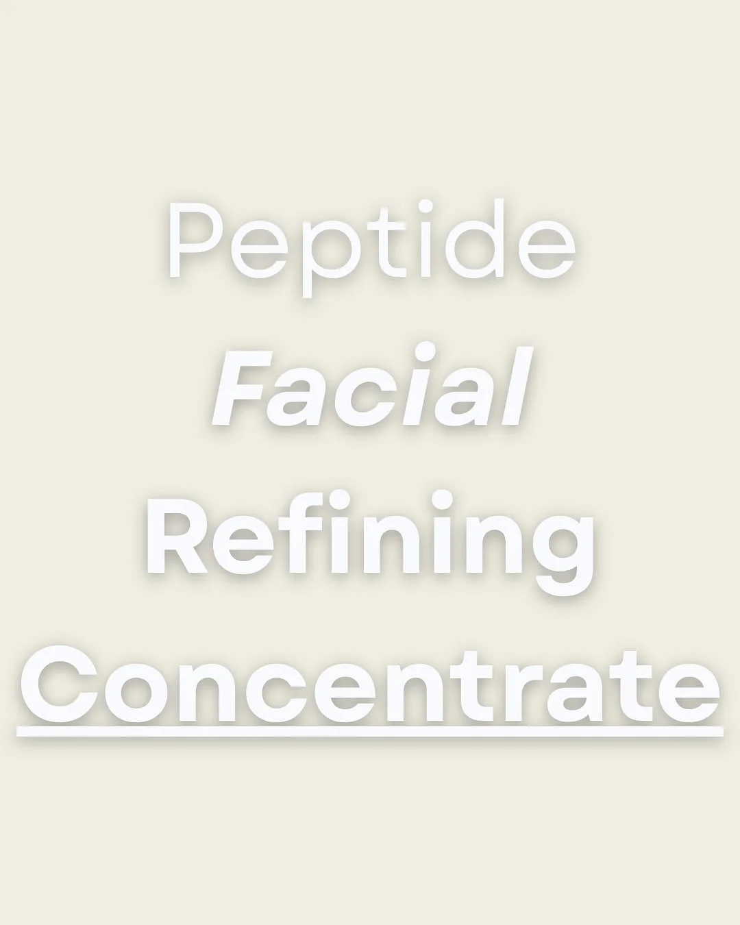 Unlock the art of sculpting, NEW from @zoskinhealth 
.
.
.
.
Introducing the Peptide Facial Refining Concentrate from ZO.

This advanced formula features a powerful blend of four peptides that help lift, firm, and re-contour the skin for a more sculp