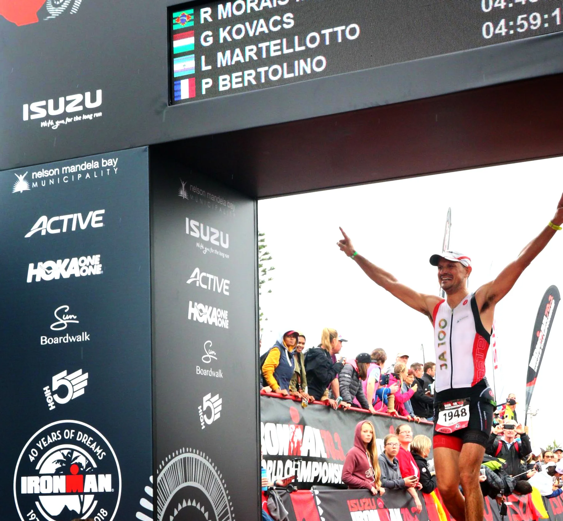 Completing my second Ironman 70.3 World Championship in Nelson Mandela Bay (South Africa)