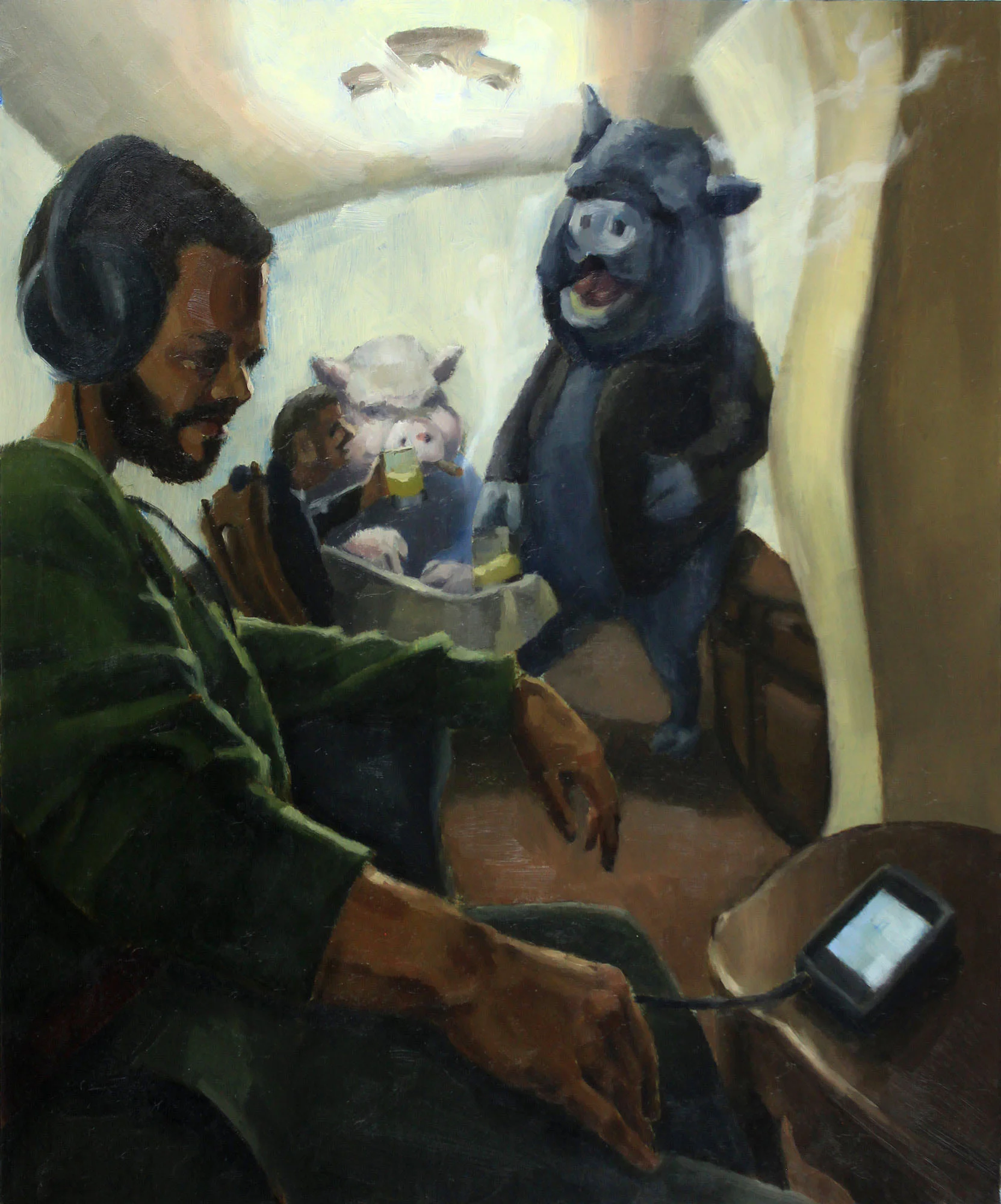 Animal Farm, 2017 Oil on clayboard 9 x 12 inches