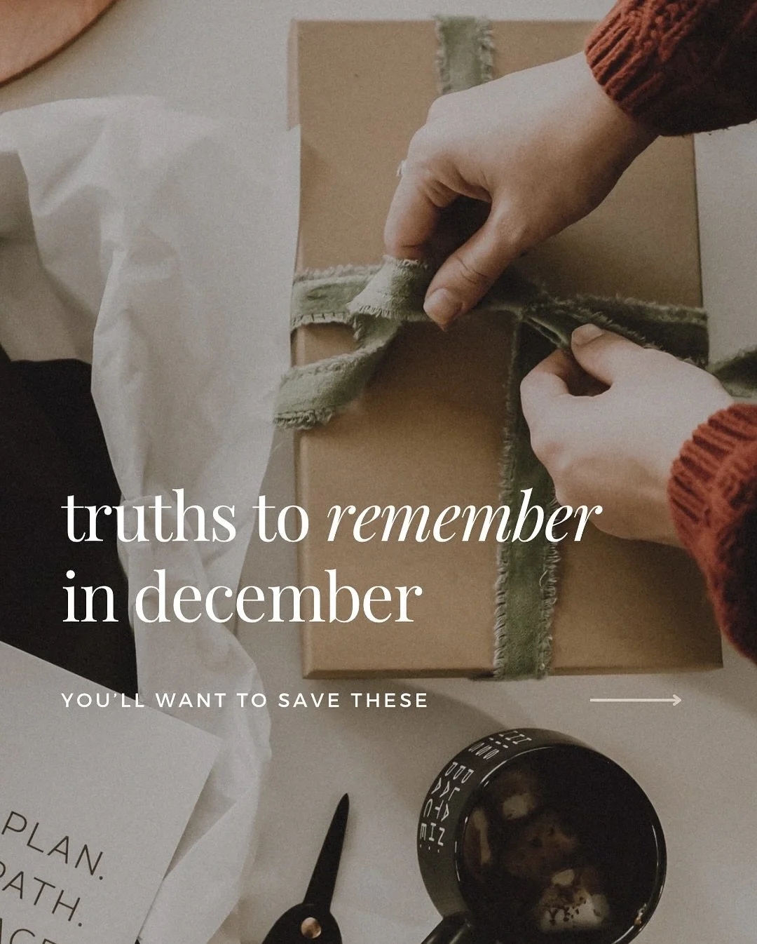 Let these truths steady your heart this December. ✨🌲⭐️