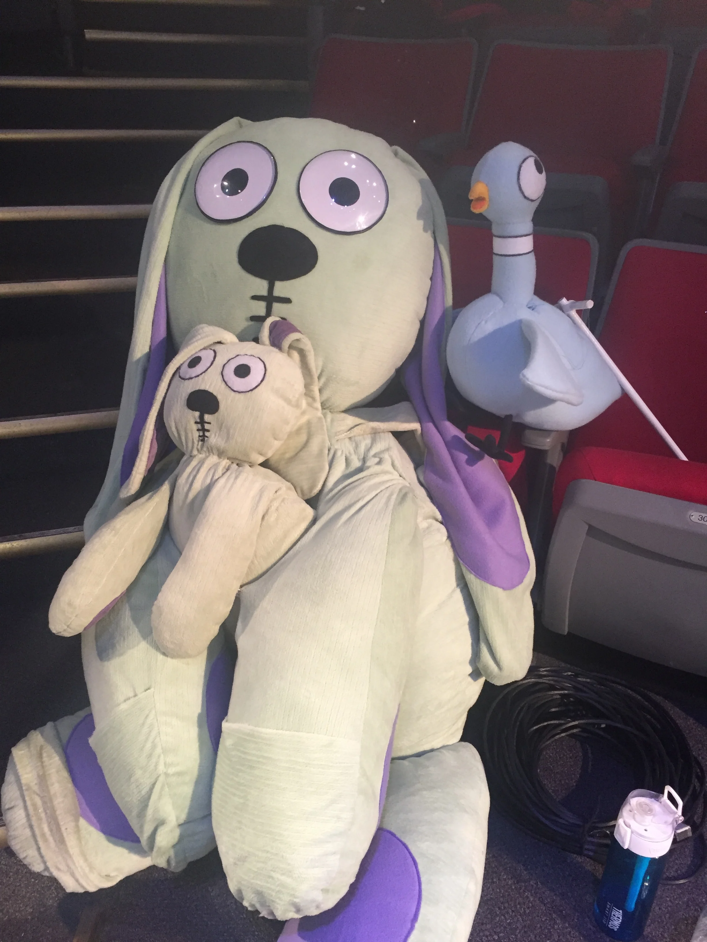  Family Photo: Big and Little Knuffle Bunny with Pigeon 