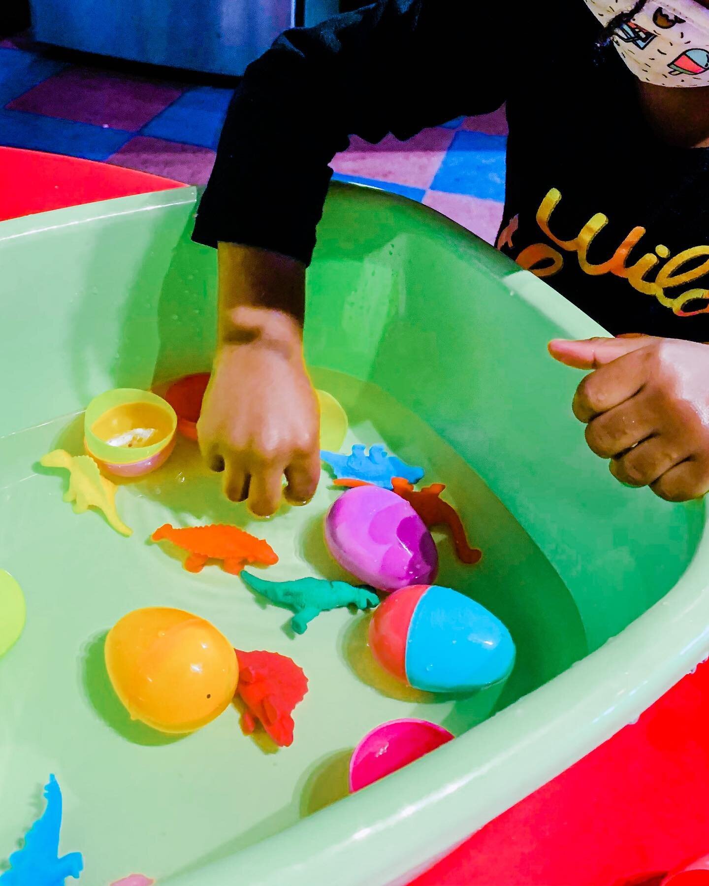 🦖🦕🥚🥚💦💦

Image description: A student plays with colorful dinosaurs and eggs in a green bin of water.

#preschool #preschoolActivities #EarlyChildhoodEducation #TactileLearning #GlendalePreschool #PreschoolLife #PreschoolIsFun #GlendaleCA #Senso