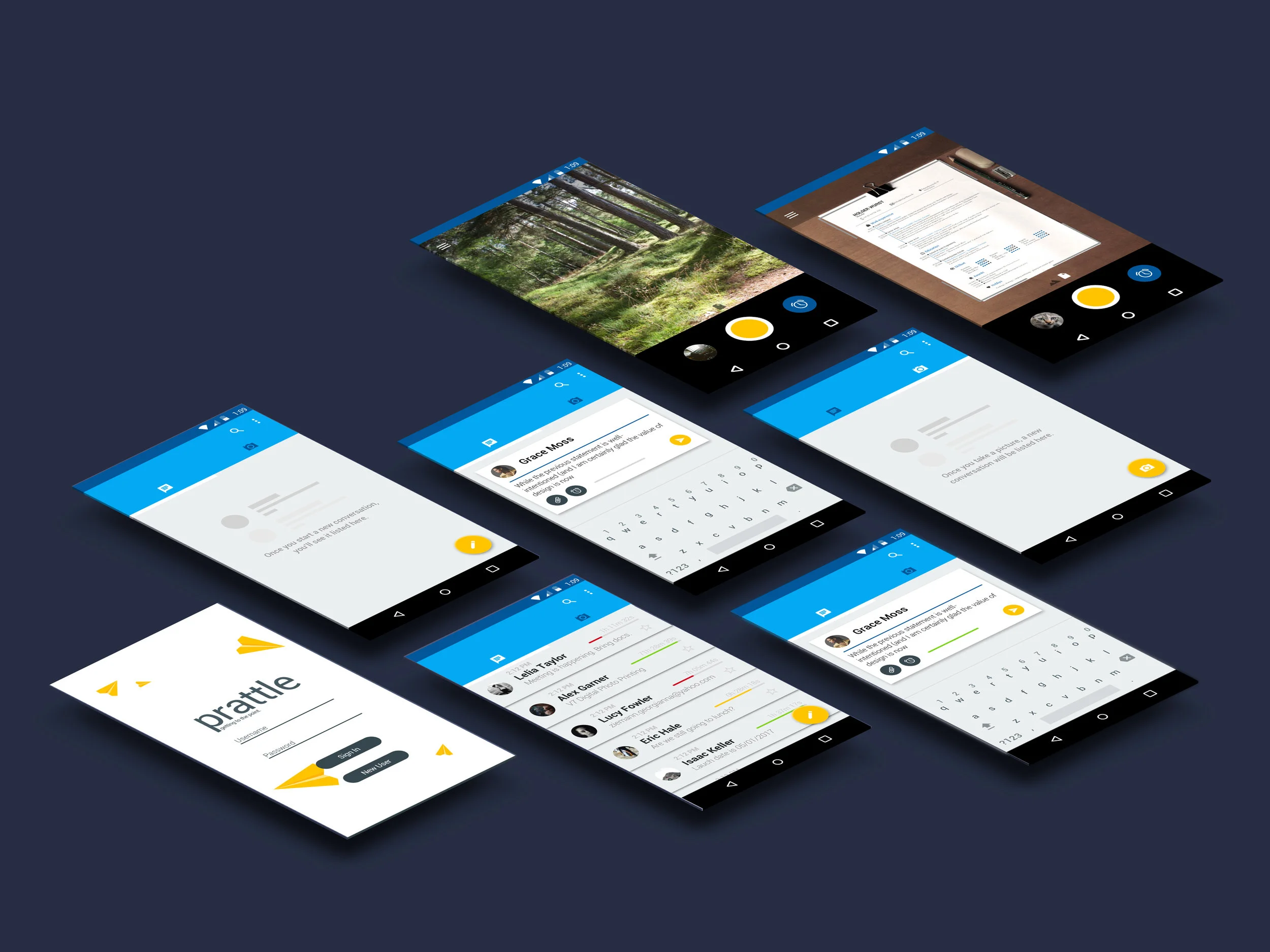 Prattle's UI/UX.
