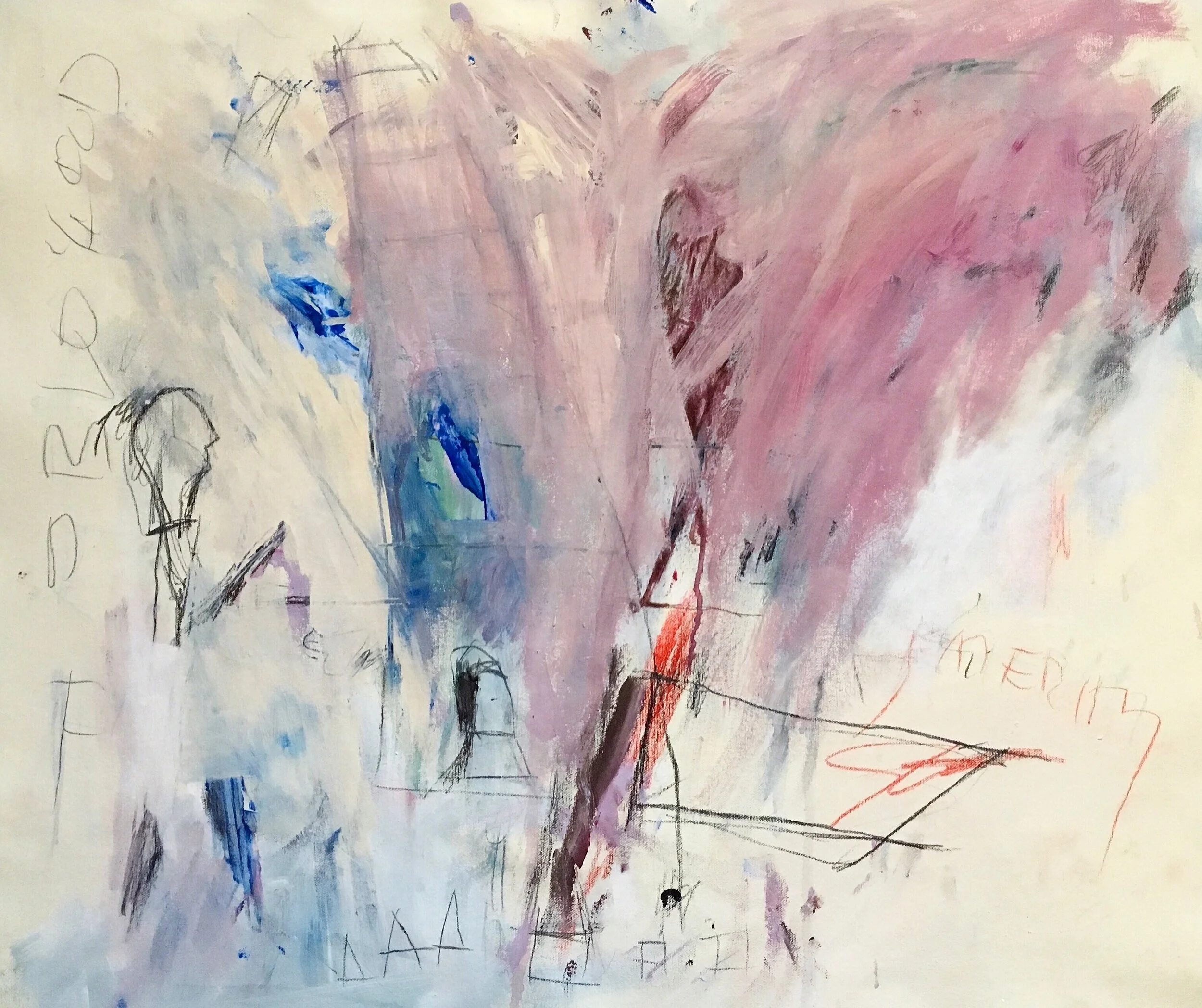 The Onlooker24 x 30”Acrylic, tempera, pastel, pencilOn canvas