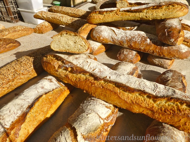 Crusty baguettes in Lourmarin