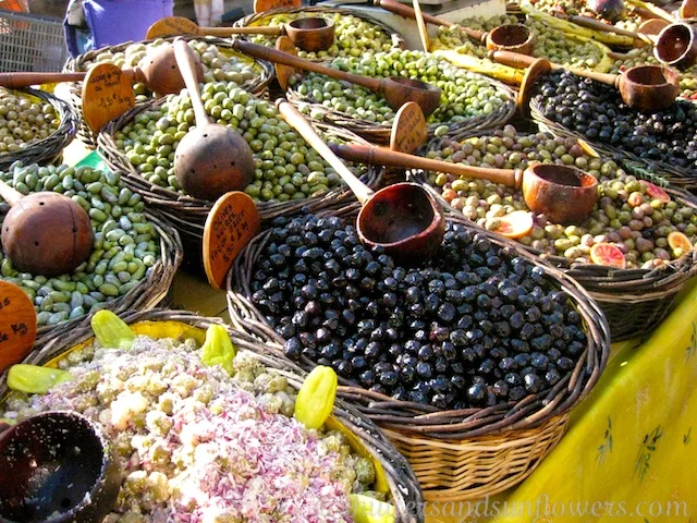Olives at the market in Uzes