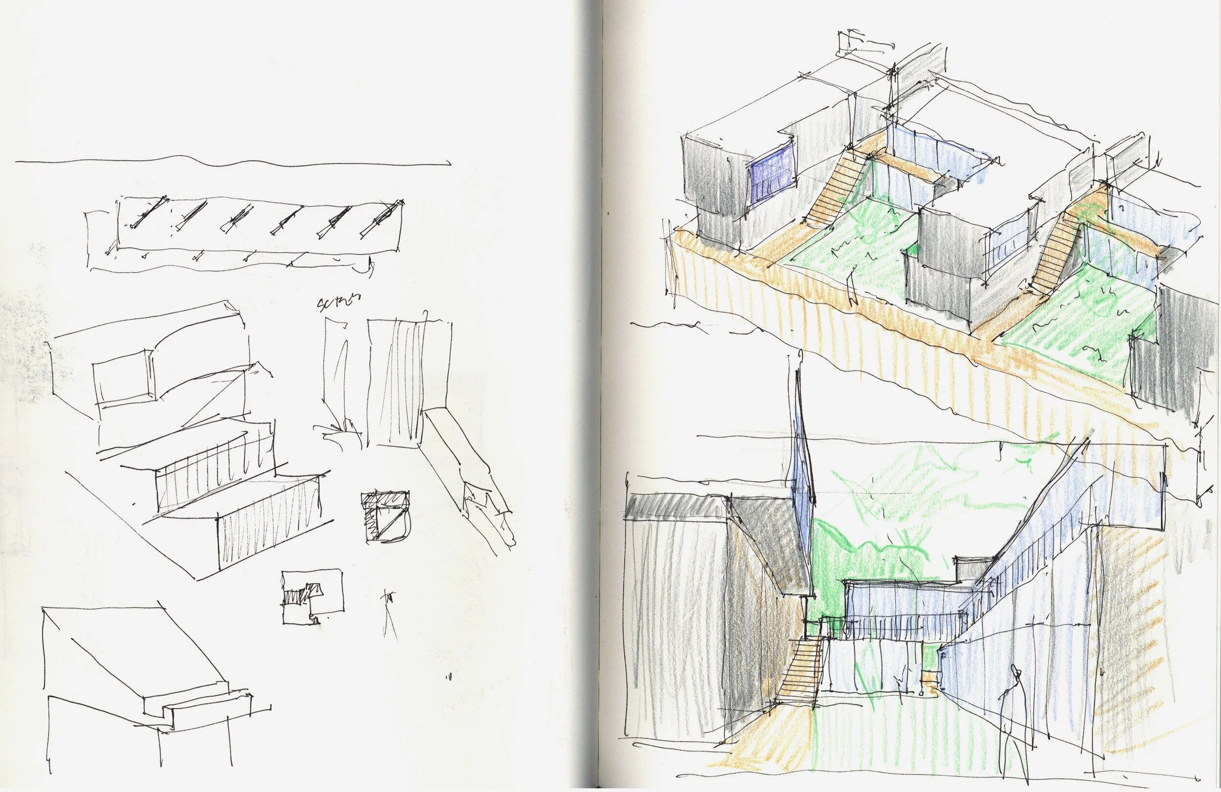 Concept Sketch of Shared Exterior Space