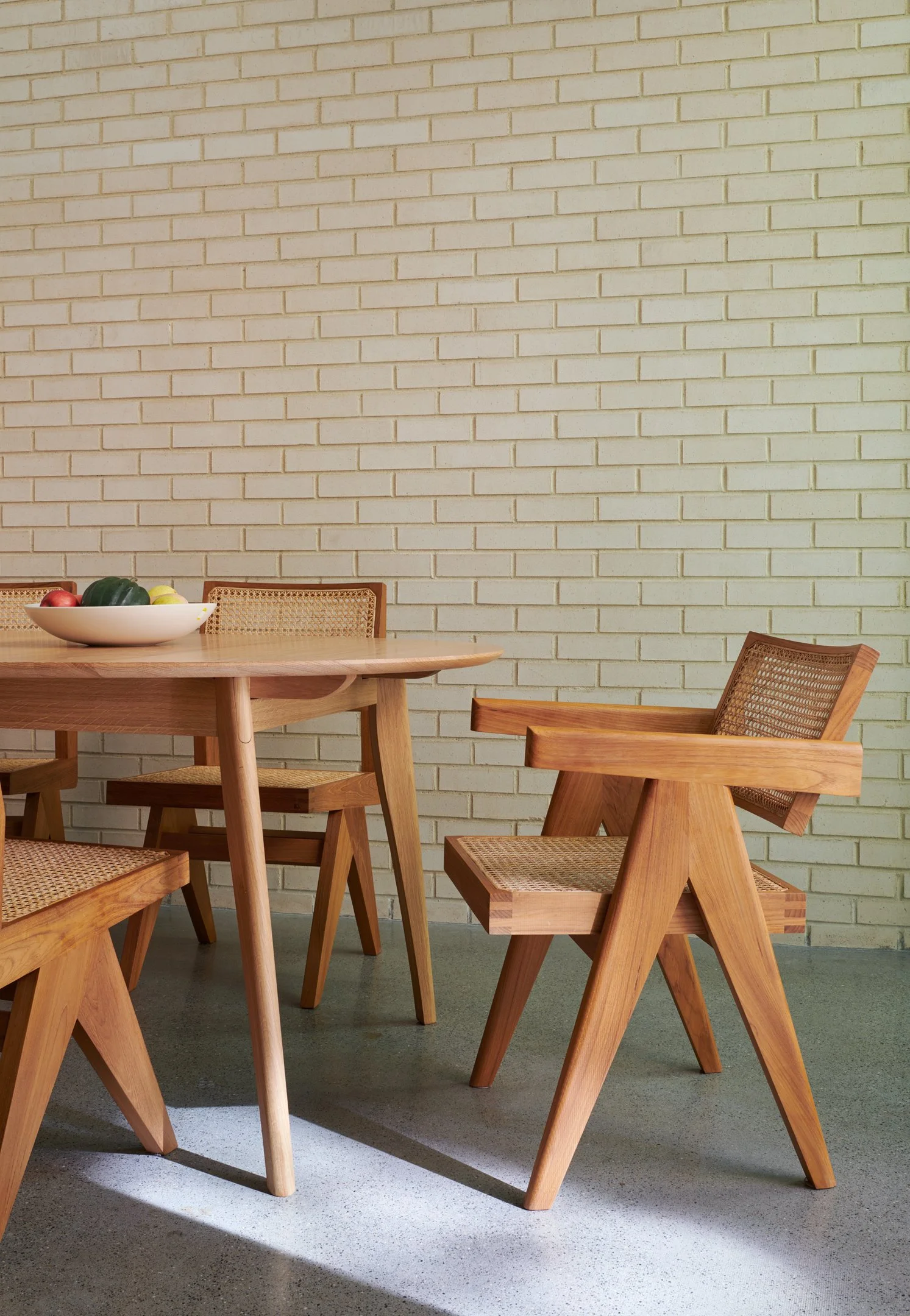 furniture contemporary brick details