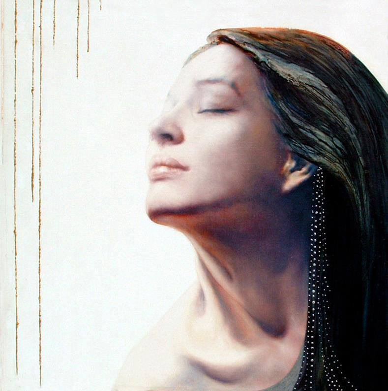 SELF PORTRAIT 2000 oil on French linen 16 x 16in. (40.6 x 40.6cm.) price on request ________________________