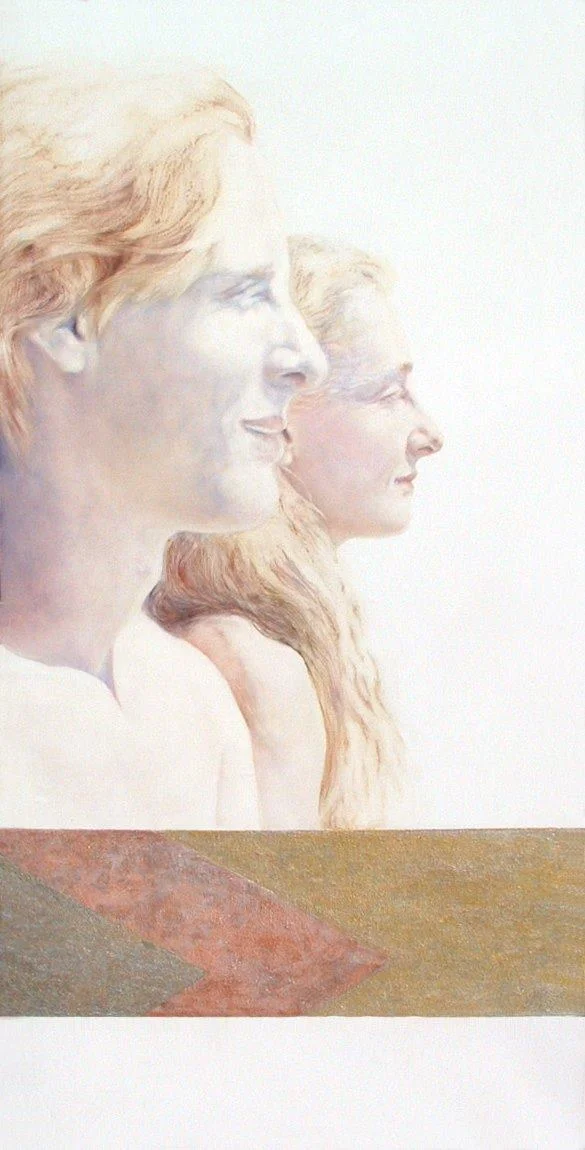 TRANSLUCENT TWINS 2001 oil and acrylic on French linen 32 x 16in. (81.2 x 40.6cm.) NFS ________________________