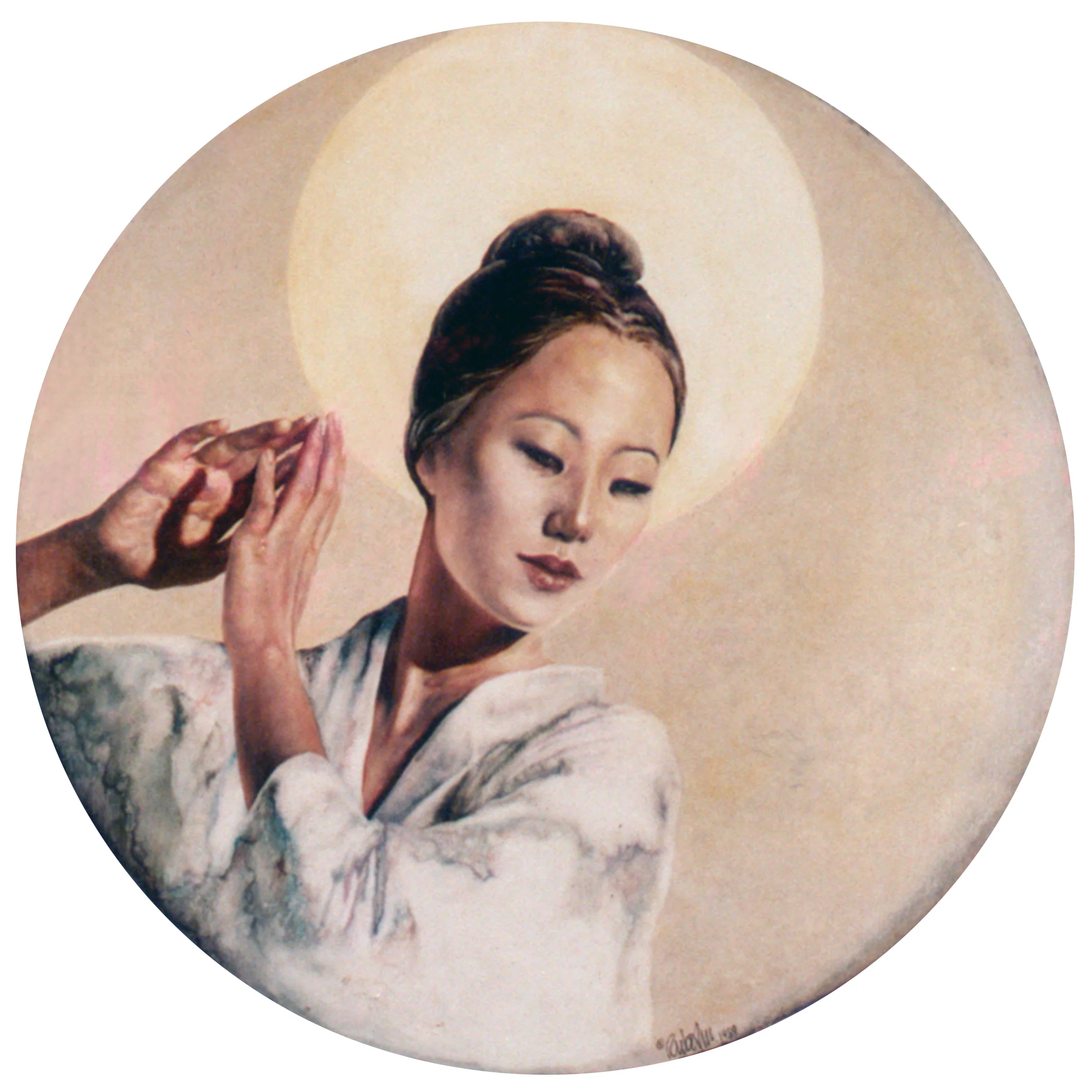 QUAN YIN 1989 oil on Belgian linen 30 x 30in. (76.2 x 76.2cm.) Sold ________________________