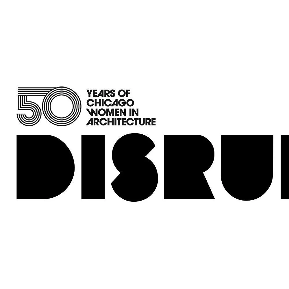 Chicago Women in Architecture was founded in 1974, so we felt it was appropriate to create the exhibition title design using typefaces from the same era, Avant Garde and Babyteeth. For the color scheme, we referenced the CWA brand colors, creating a 