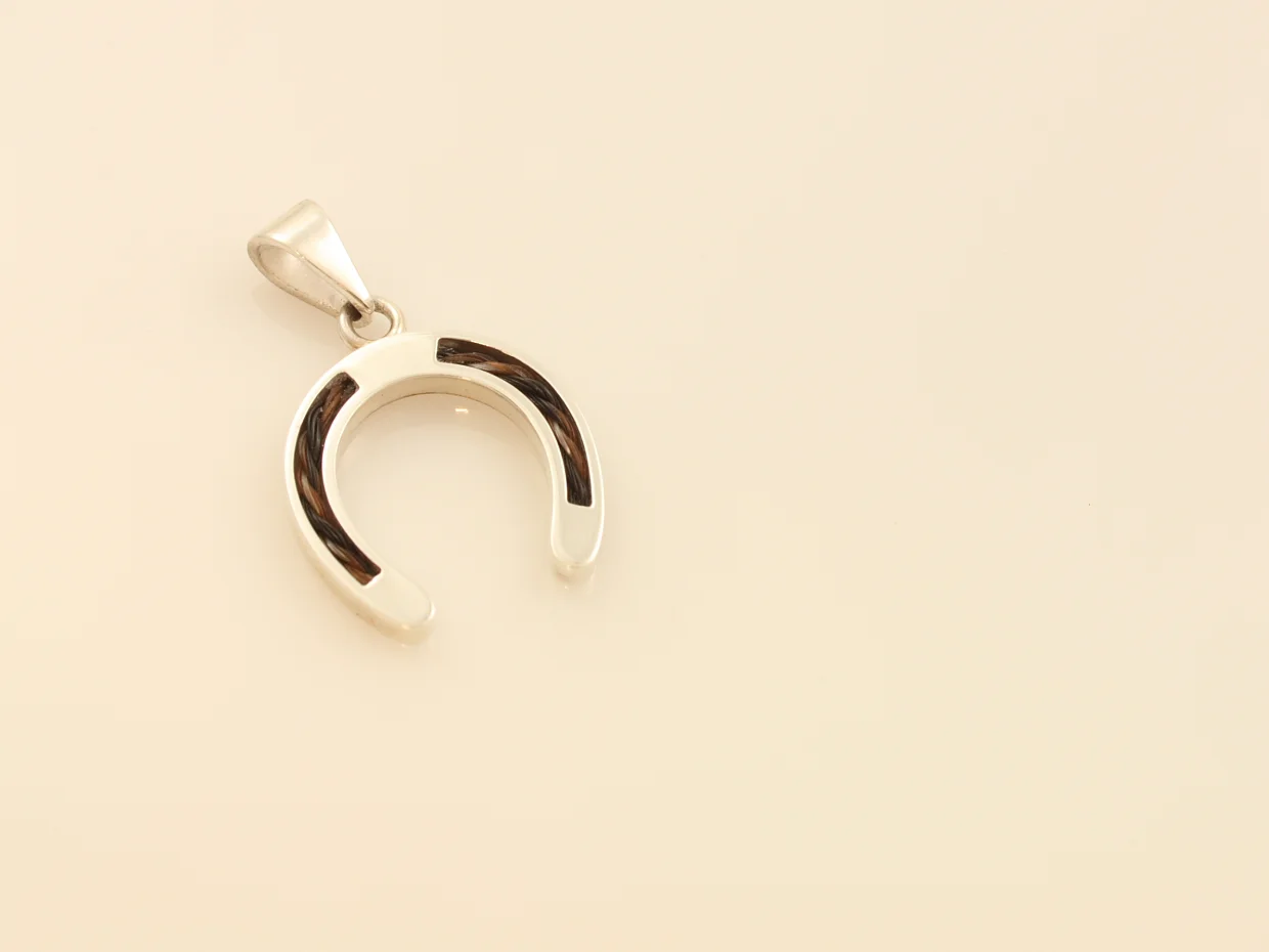Equinelox EQ150, Horsehair Horseshoe Pendant 