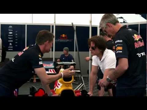 Tom Cruise Test Drives Red Bull F1 Race Car