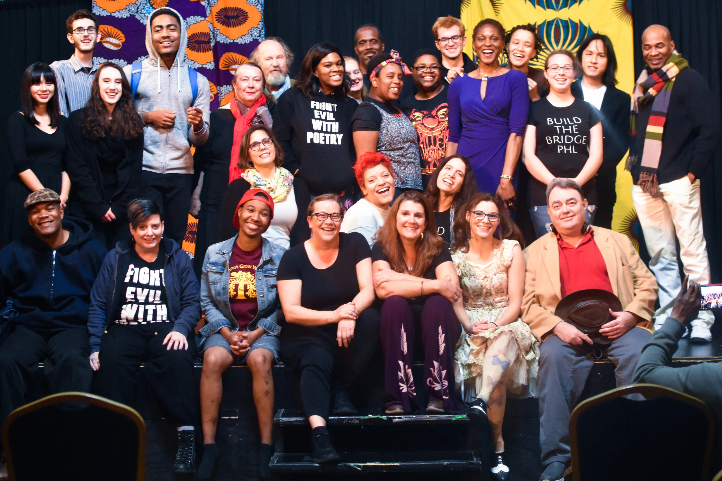 Cast and crew of The 2018 Bridge PHL Theatre Festival.