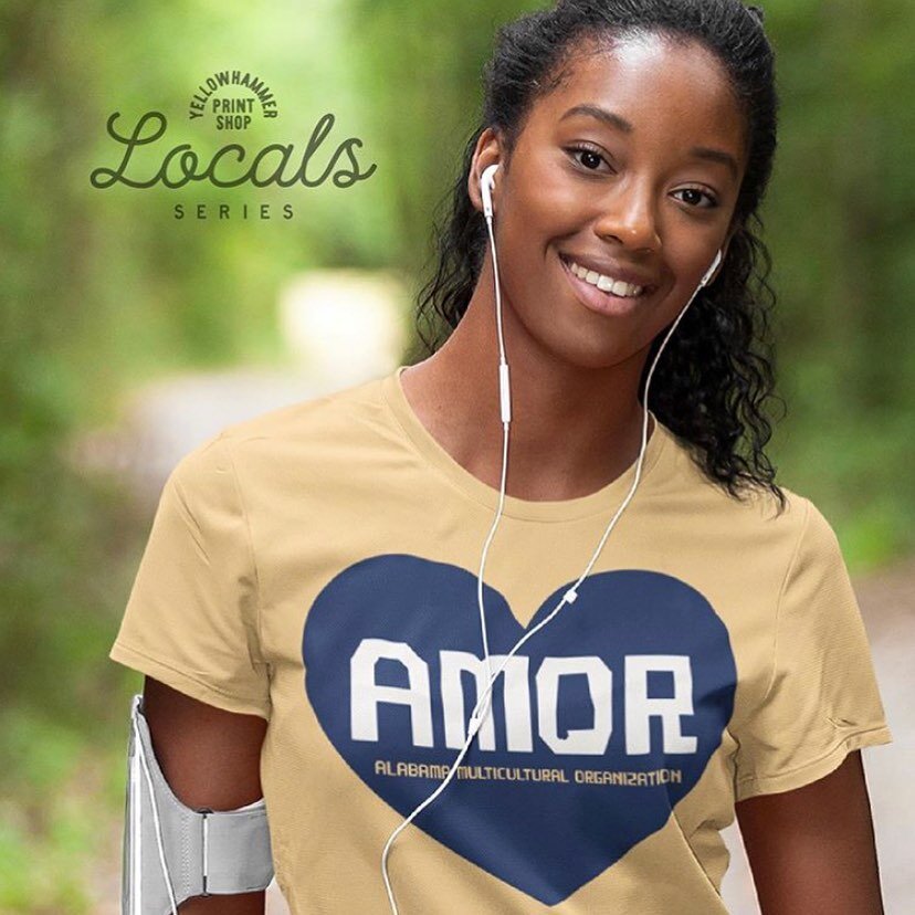 The @yellowhammer_creative Locals Series is proud to partner with AMOR for this limited edition style. 50% of the profits from this shirt will be donated to the organization.  Plus we&rsquo;ll ship it FREE to your door! Pre-order closes at midnight o