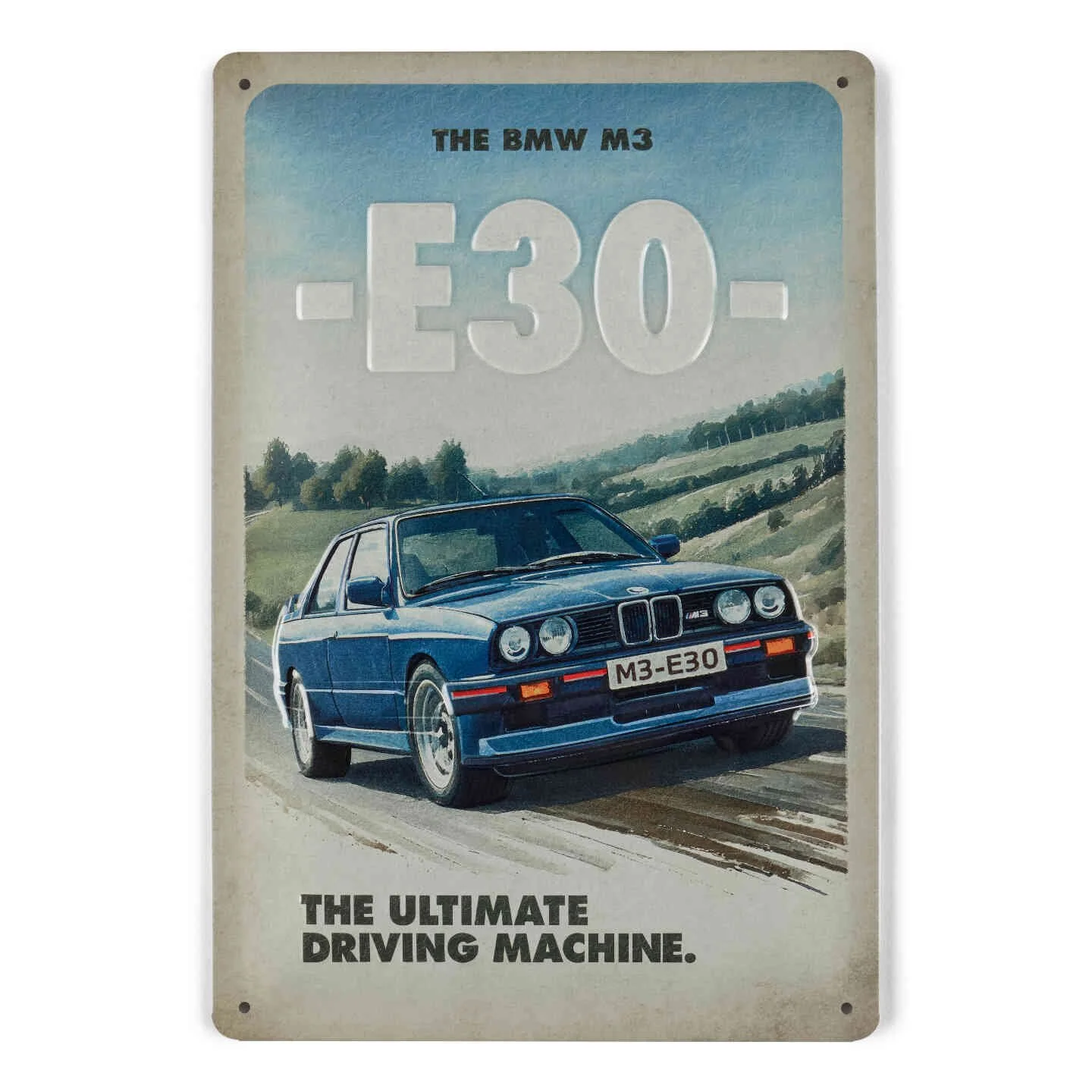 Genuine BMW E30 M3 Metal Sign