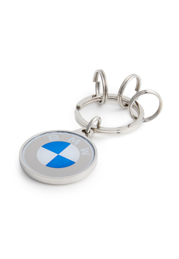 Genuine BMW Keyring Logo Color Metal Silver Car Key Ring Accessory 80275A7E4B8 - 4.png
