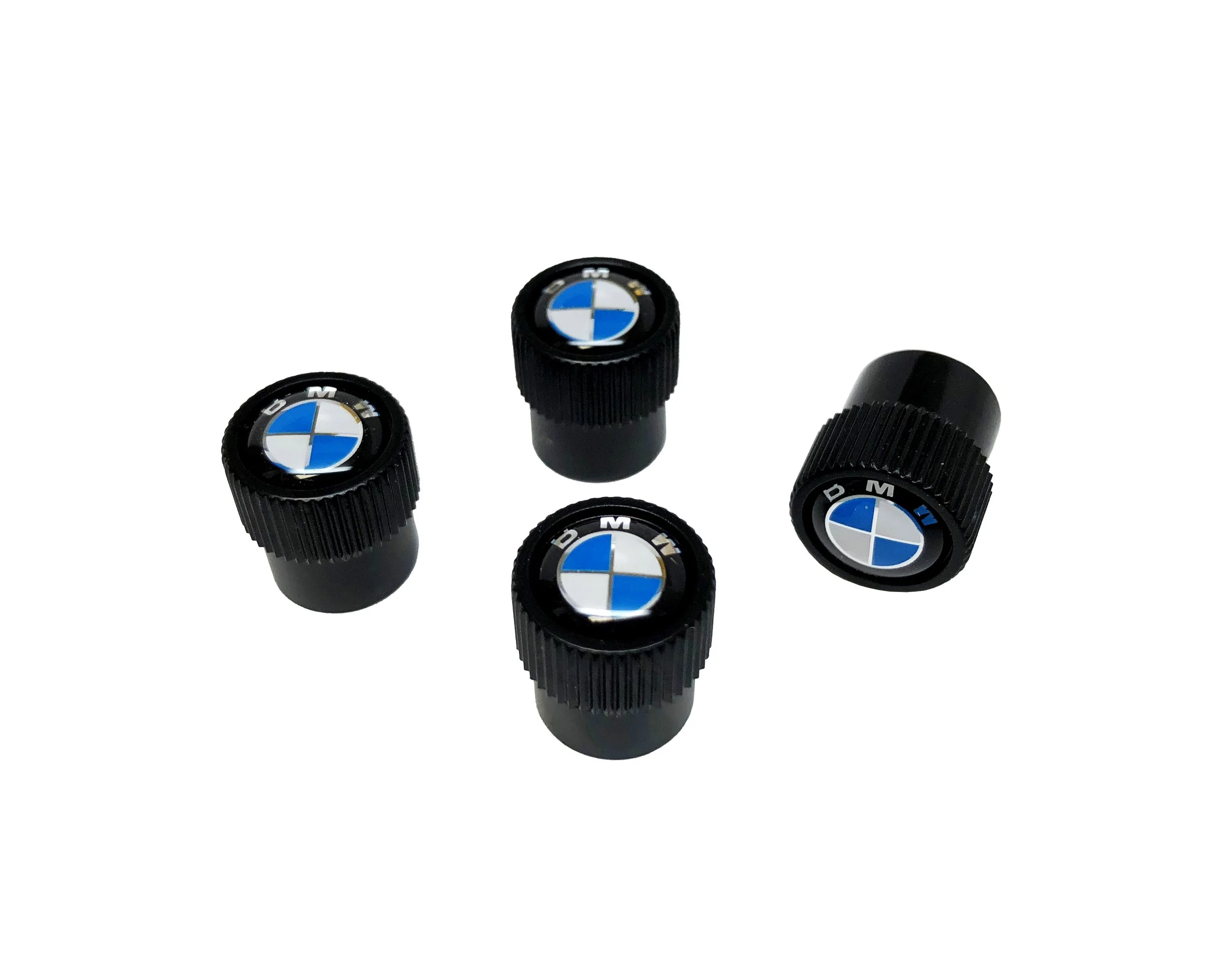 Genuine BMW Roundel Valve Stem Caps - Black