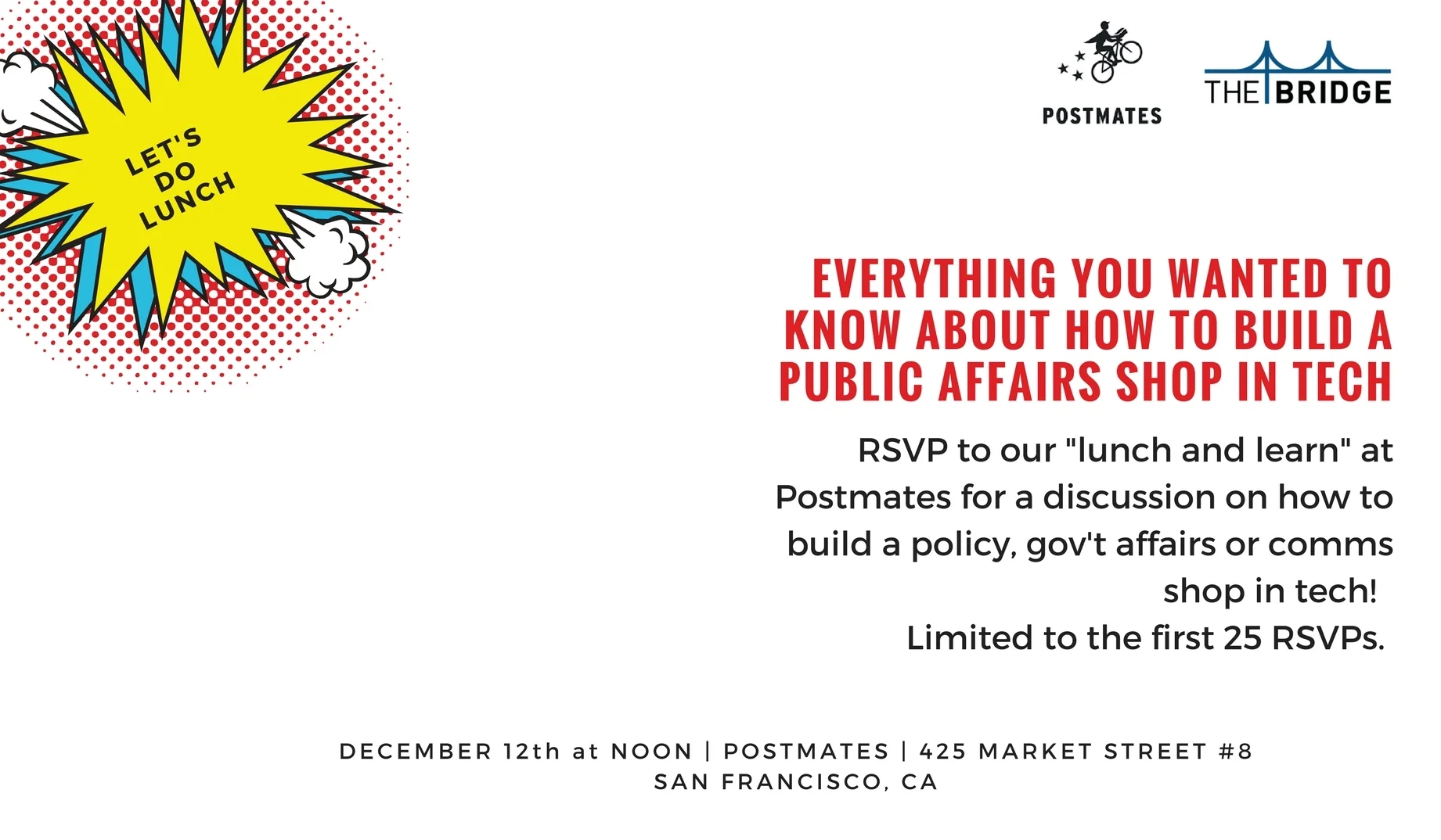 Everything you wanted to know about how to build a public affairs shop in tech at Postmates