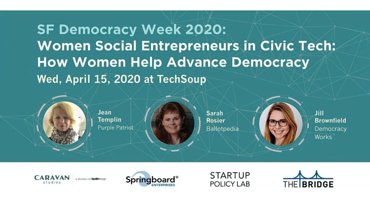 Women Social Entrepreneurs in Civic Tech: How Voices of Women Help Us Advance Democracy