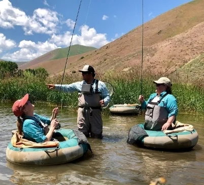 The group had fun too as we ventured into the world of fly fishing with excellent guides who eased the entry.
