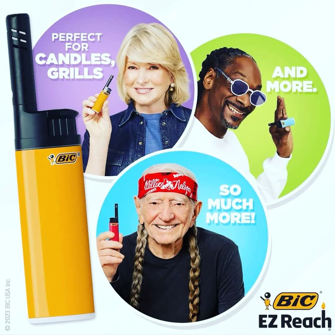 Got these EZ reach bic lighters in stock!! For all ur lighter reaching needs. #biclighter #goldenrules #goldenbc #hempshop #headshop #lightcandles #headshop