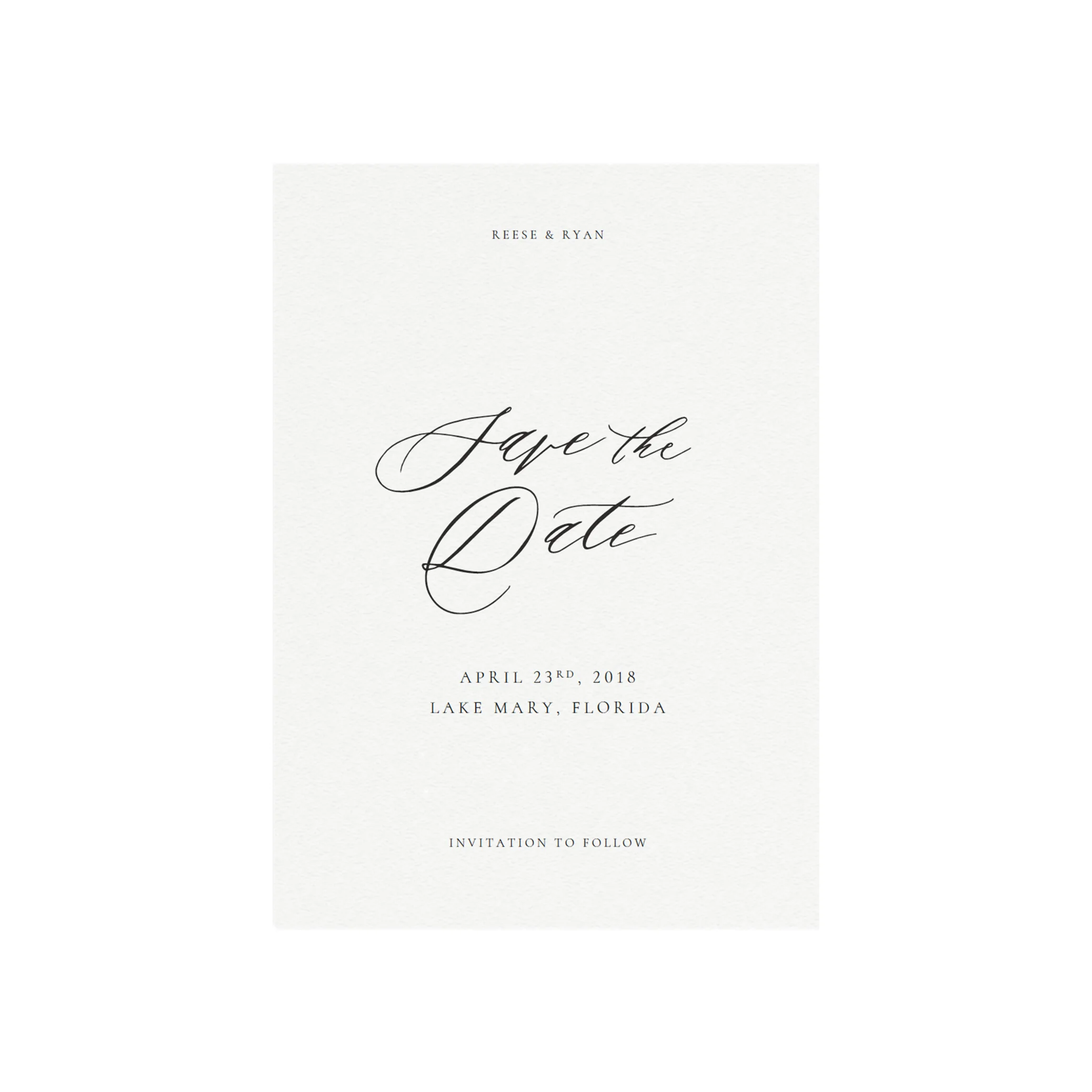 Reese Save the Date