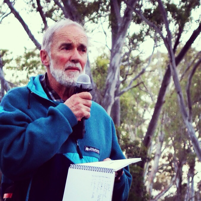 Peter Jackson at the Arapiles 50th Climbing Anniversary. Photo by Chelsea Brunckhorst