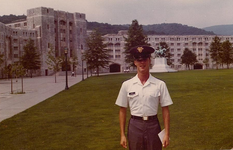 David Carter as a plebe in 1977