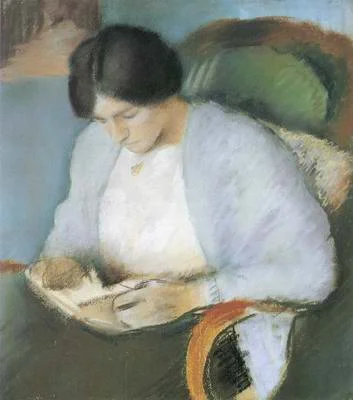 August Macke, Portrait of Elizabeth Gerhardt, 1909